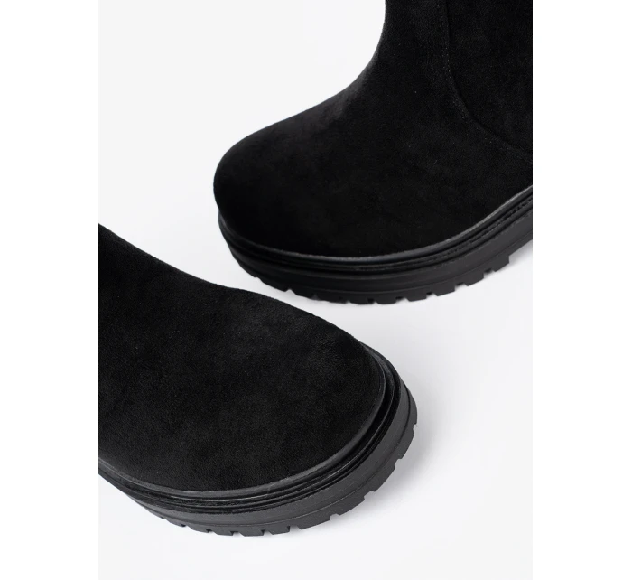 Pohodlné černé kotníčkové boty dámské Obcas Pohodlné černé kotníčkové boty dámské Obcas