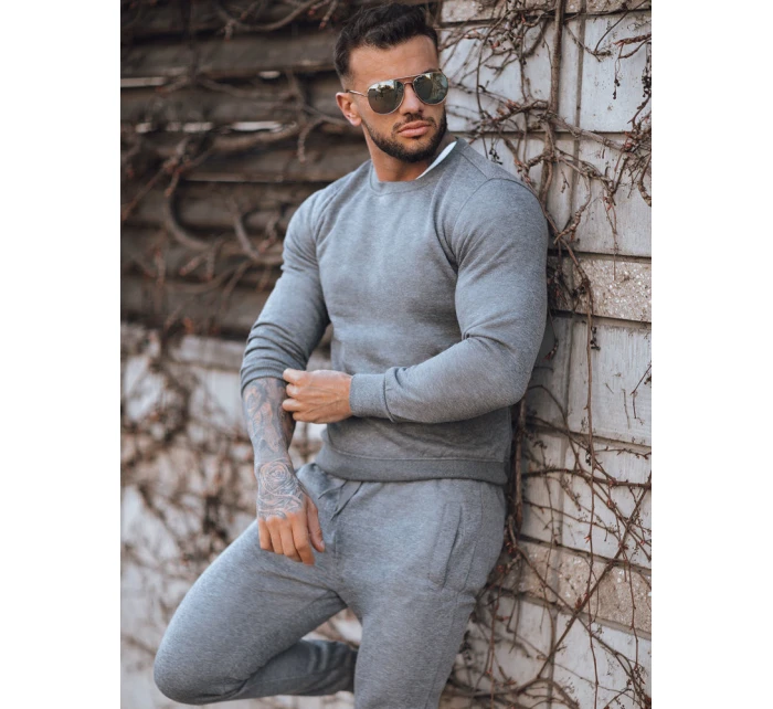 FashionStreet antracitová pánská tepláková souprava AX0731