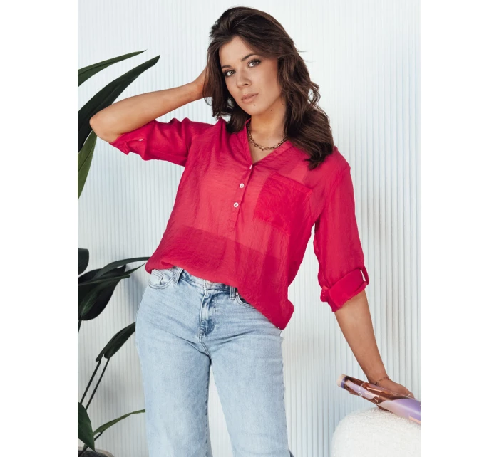 Dámská růžová košile LUNA FashionStreet RY2322