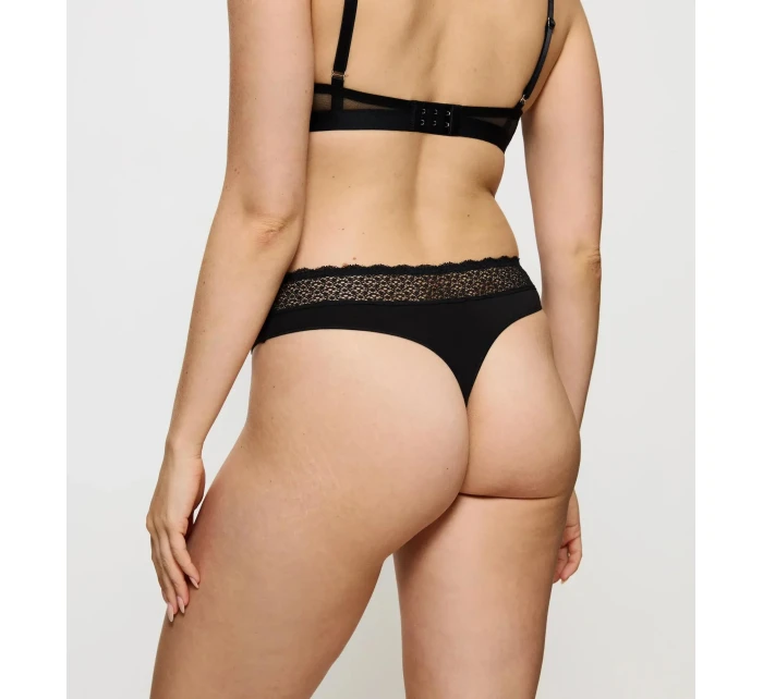 Dámská tanga Feel of Modal String 2P - BLACK - černá 0004 - TRIUMPH Dámská tanga Feel of Modal String 2P - BLACK - černá 0004 - TRIUMPH