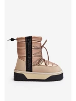 Dámské sněhové boty s podrážkou Bežové model 21640524 - D.Franklin Dámské sněhové boty s podrážkou Bežové model 21640524 - D.Franklin