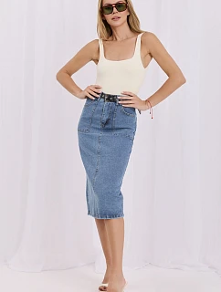 ~Spódnica jeansowa model 228027 Factory Price