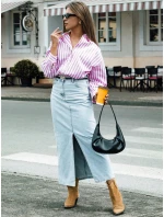 Modrá džínová sukně VIRTON FashionStreet CY0463 Modrá džínová sukně VIRTON FashionStreet CY0463