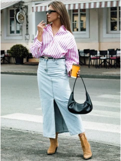 Modrá džínová sukně VIRTON FashionStreet CY0463