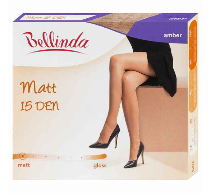 Dámské matné punčochové kalhoty MATT 15 DEN - BELLINDA - amber