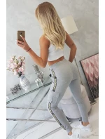 Šedé nákladní kalhoty Šedé nákladní kalhoty