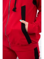 Sportovní sada s pruhy červená