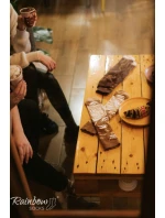 Duhové ponožky model 21606849 Cappuccino 1 pár - ZOOKSY/RAINBOW SOCKS