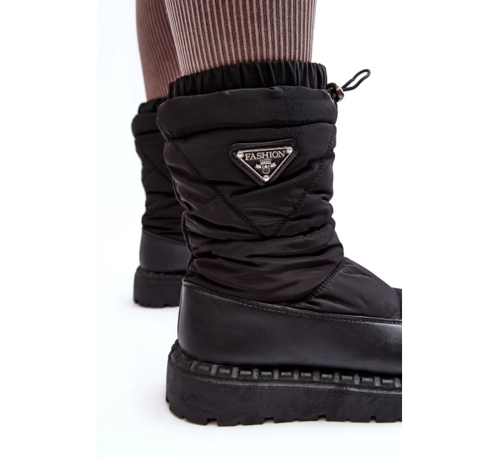 Dámské sněhule na tlusté podrážce černé Lureta Dámské sněhule na tlusté podrážce černé Lureta