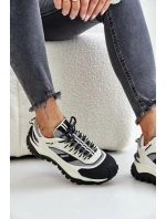 Kožené Dámské Tenisky Na Platformě Big Star HI-POLY SYSTEM Bílo-Černé Kožené Dámské Tenisky Na Platformě Big Star HI-POLY SYSTEM Bílo-Černé