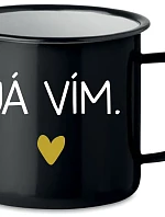JÁ VÍM. - černý plecháček 350 ml