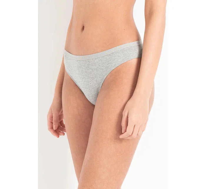 Dámské brazilské kalhotky 2 pack 163337 1A223 - 00948 - Šedá - Emporio Armani