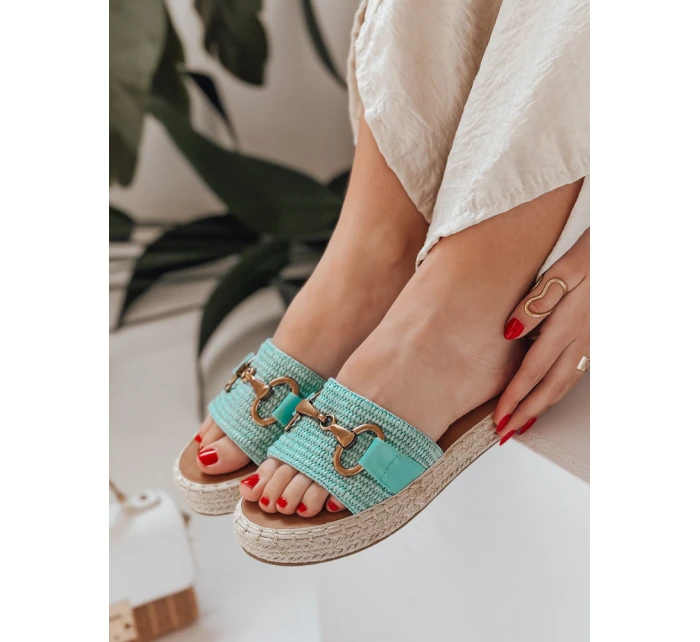 Dámské žabky MISSWAVE zelené FashionStreet ZY0949