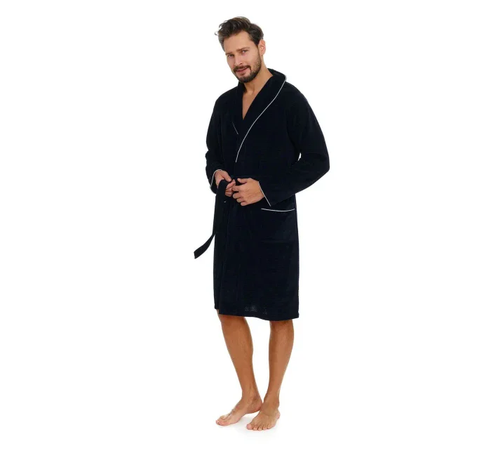 Pánský župan 6063 dark blue plus