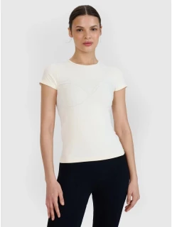 Dámské rychleschnoucí tričko na jógu a pilates 4F 4FWSS25TFTSF1270-11S