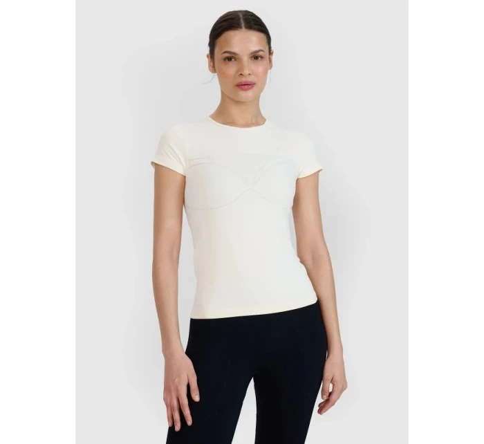 Dámské rychleschnoucí tričko na jógu a model 21815467 - 4F Dámské rychleschnoucí tričko na jógu a model 21815467 - 4F