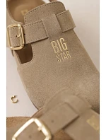Dámské sandály z přírodního semiše Big Star TT274542 béžové