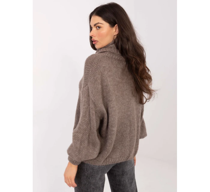 Sweter IN SW model 21789053 ciemny bezowy - FPrice