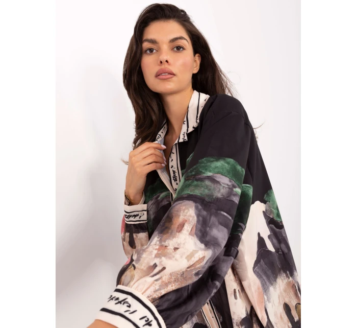 Koszula IT KS model 21393043 czarny - FPrice Koszula IT KS model 21393043 czarny - FPrice