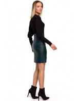 Dámská mini sukně z umělé kůže model 18536731 černá - Moe