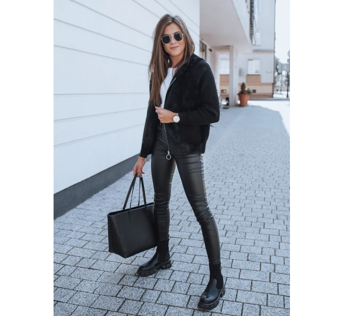 Dámská alpaková bunda KATHERINE černá FashionStreet NY0481