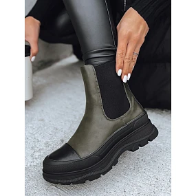 Dámské kozačky DENTAR zelené FashionStreet ZY0411 Dámské kozačky DENTAR zelené FashionStreet ZY0411