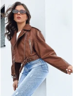 Dámská kožená bunda BADEN camel FashionStreet TY4337
