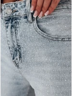 Dámské džínové kalhoty s kamínky DIAMONTI blue FashionStreet UY2475 Dámské džínové kalhoty s kamínky DIAMONTI blue FashionStreet UY2475