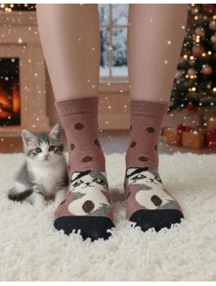 Ponožky WiK 002 Angora dámské 02 Cats 35-42