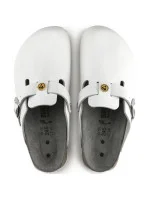 Birkenstock dámské žabky Boston ESD white natural leather medical narrow (0061378) dámské