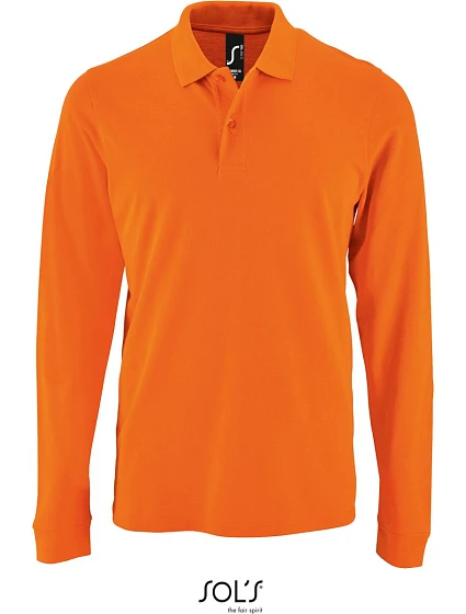SOL'S Perfect LSL Men Pánské piqué polo s dlouhým rukávem 25.2087 orange SOL'S Perfect LSL Men Pánské piqué polo s dlouhým rukávem 25.2087 orange