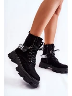 Semišové vysoké kozačky s béžove model 21593542 - Boto