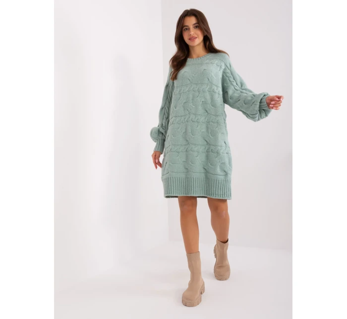 Sweter AT SW model 18917494 mietowy - FPrice Sweter AT SW model 18917494 mietowy - FPrice