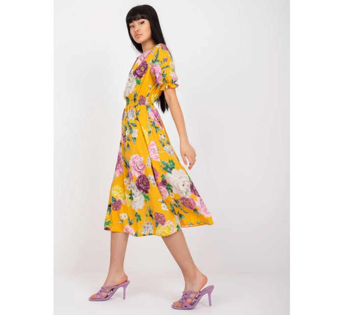 Sukienka LK SK model 22027550 ciemny żółty - FPrice