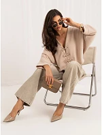 Sweter MI SW model 22340814 beżowy - FPrice Sweter MI SW model 22340814 beżowy - FPrice