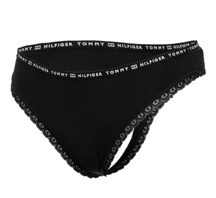 Tommy Hilfiger 3Pack tanga kalhotky UW0UW028240R7 Black