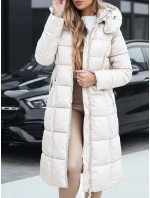 Dámská prošívaná zimní bunda s kapucí bílá FashionStreet TY5491