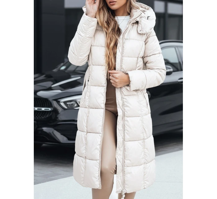 Dámská prošívaná zimní bunda s kapucí bílá FashionStreet TY5491