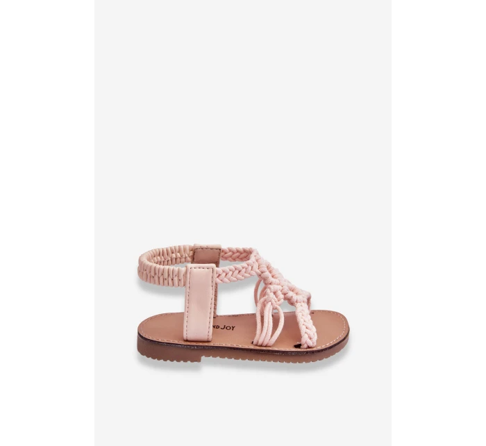 Dětské pletené nazouvací sandály Růžove Tracy Dětské pletené nazouvací sandály Růžove Tracy