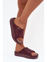 Dámské Pantofle Na Platformě Big Star SS274425 Bordó Dámské Pantofle Na Platformě Big Star SS274425 Bordó