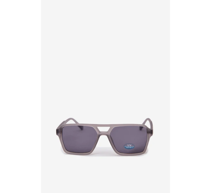 Dámské sluneční brýle se stříbrným detailem šedé