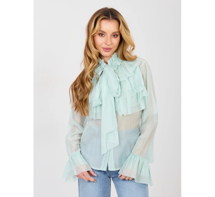 Koszula IT KS model 21902721 mietowy - FPrice Koszula IT KS model 21902721 mietowy - FPrice