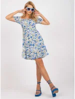 Šaty RO SK 2522 5.32P bílá a modrá