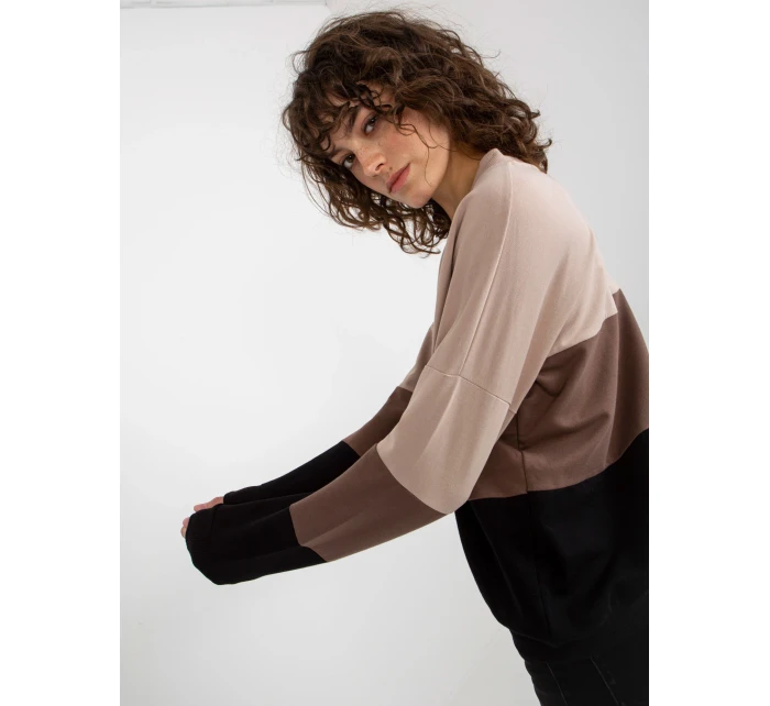 Mikina RV BL 8328.34X černá a béžová