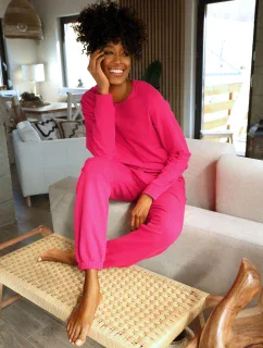 Tepláková souprava model 18467040 Raspberry - DKaren