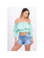 Dámský letní top model 20536153 tyrkysový - Kesi