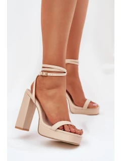 Sandály na podpatku model 212820 Step in style
