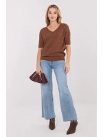 Svetr s krátkým rukávem  model 222835 Factory Price