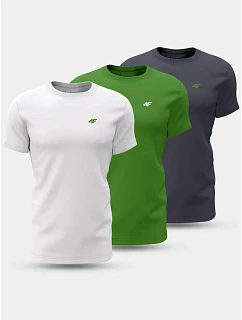 Pánské tričko (SET 3 triček) 4F 4FWSS26TTSHM4216-90S