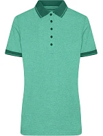 Daiber JN 705 Dámské žerzejové melírované polo 02.0705 green melange/dark green Daiber JN 705 Dámské žerzejové melírované polo 02.0705 green melange/dark green
